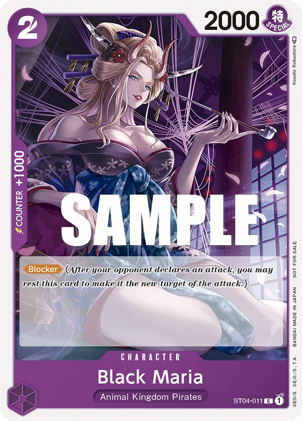 black maria one piece card game Black Maria (Tournament Pack Vol. 2) [OP-PR