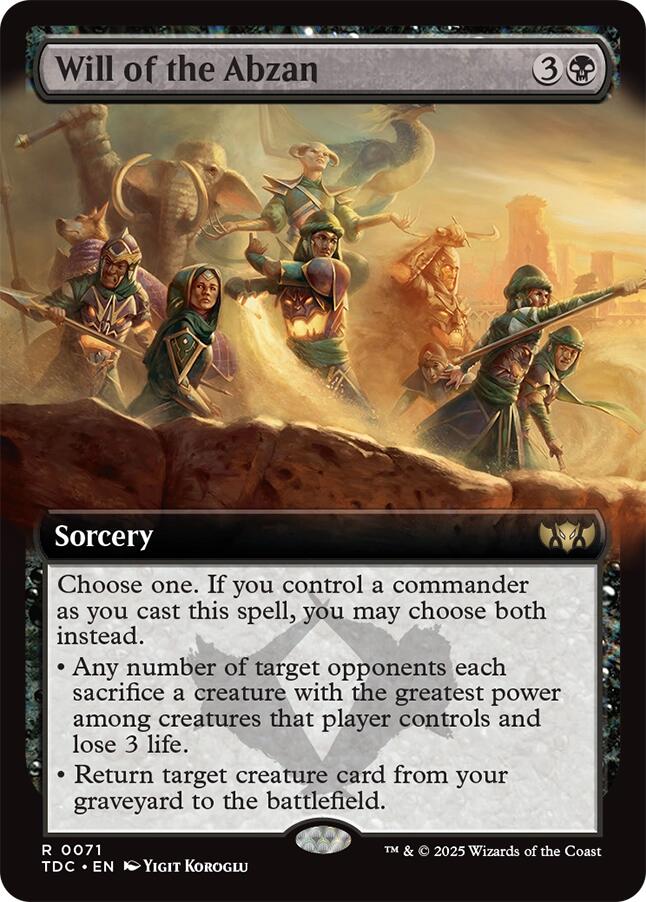 Will of the Abzan (Extended Art)