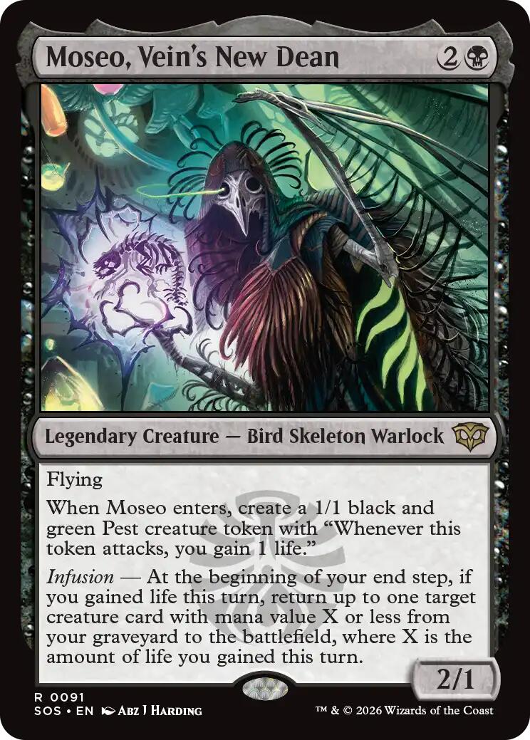 Moseo, Vein's New Dean