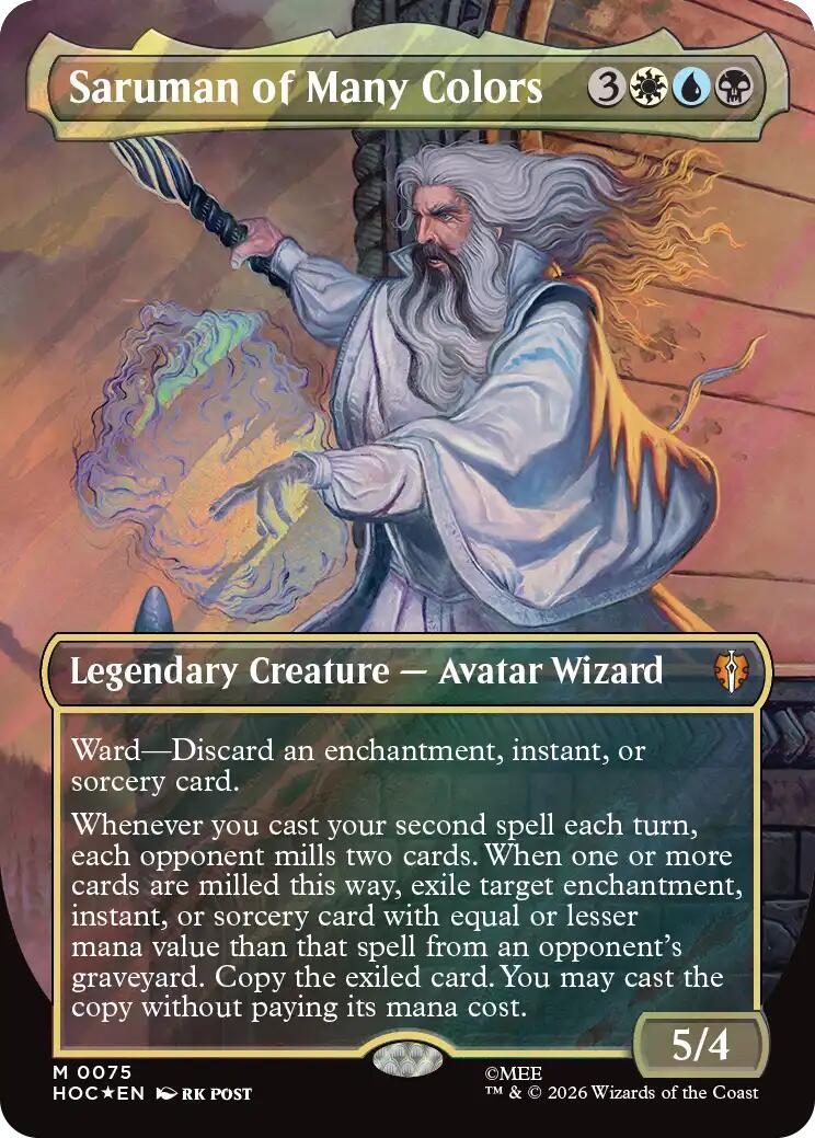 Saruman of Many Colors (Borderless) (Surge Foil)