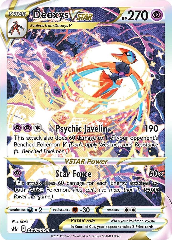 Deoxys VSTAR - Crown Zenith: Galarian Gallery - Atomili Collectables