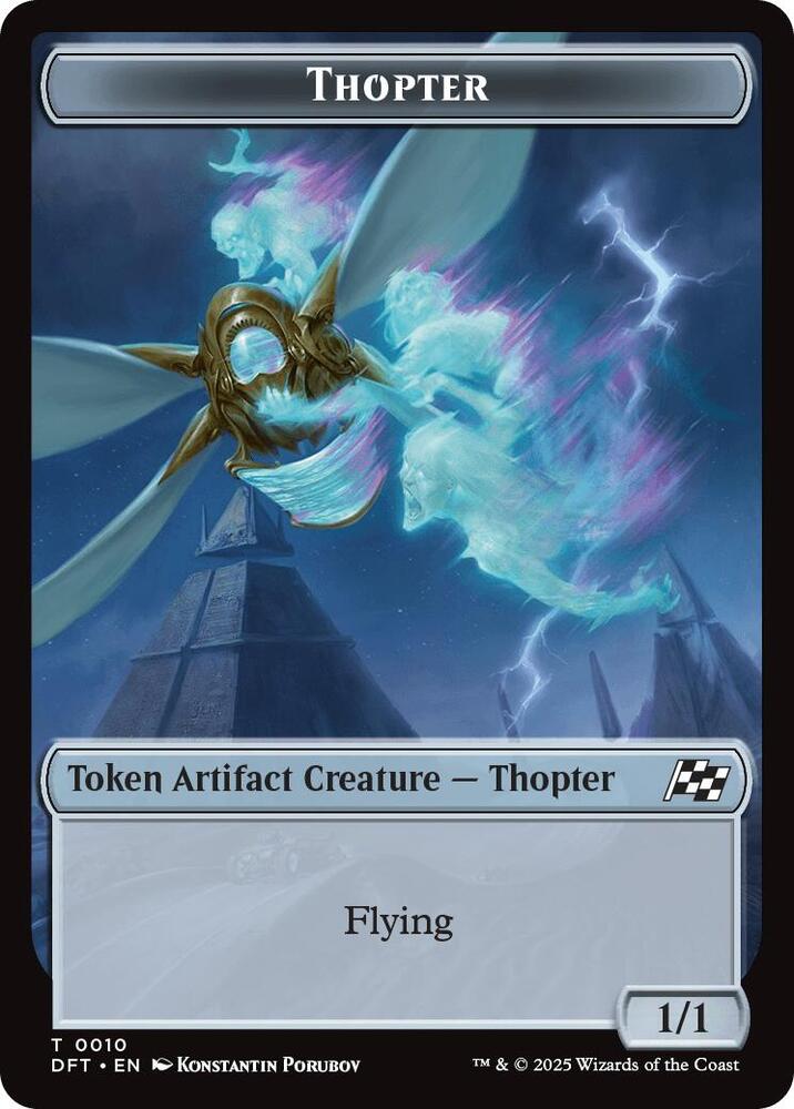Cat // Thopter (0010) Double-Sided Token (Back)