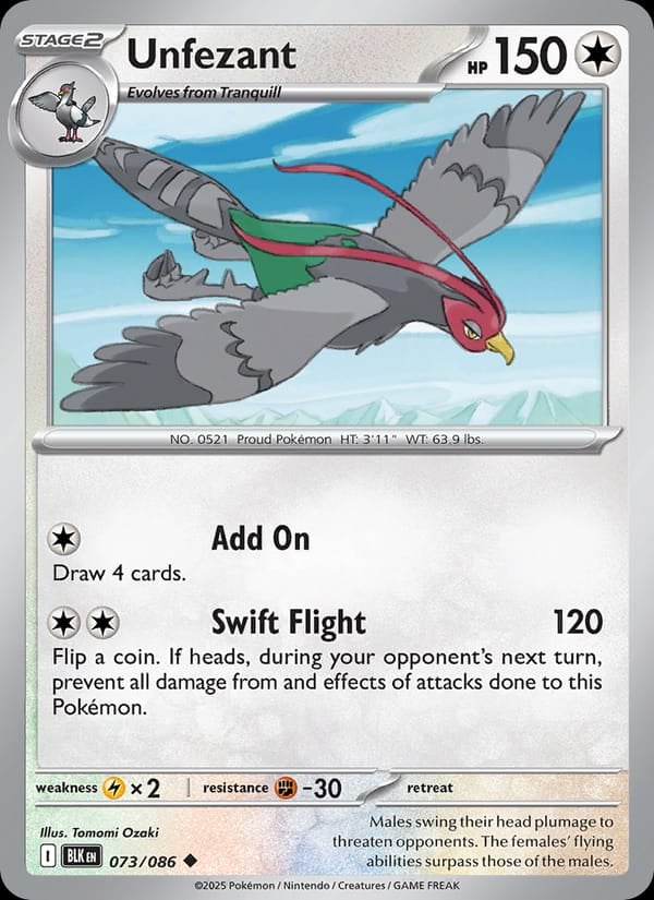 Unfezant (Poke Ball Pattern)