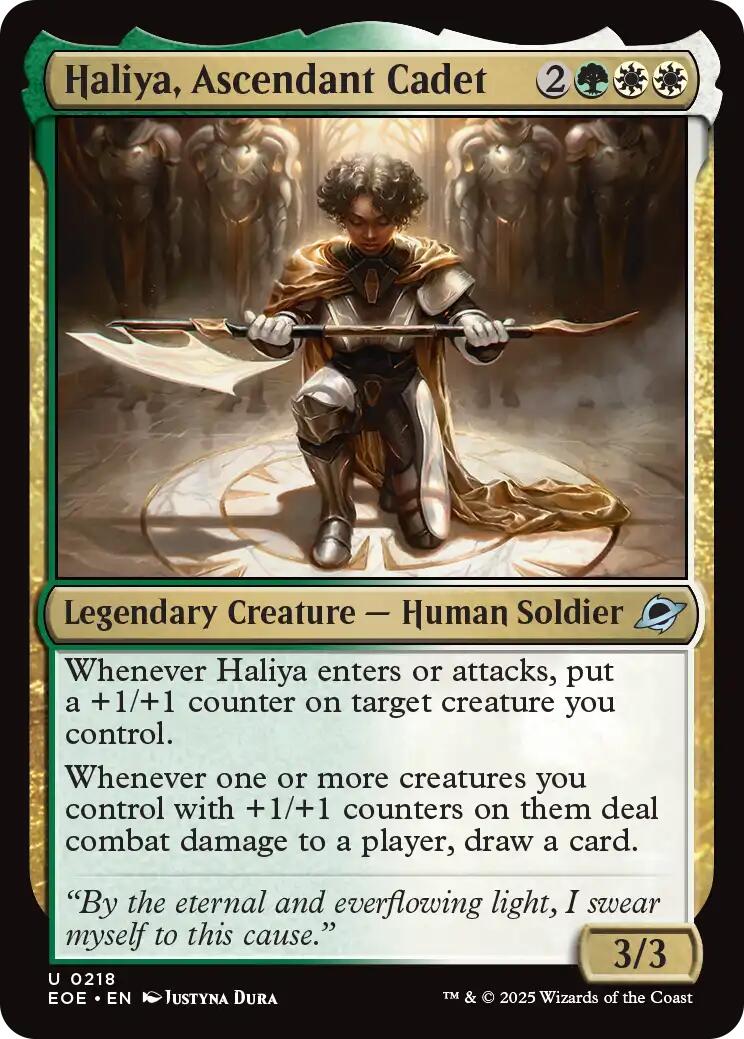Haliya, Ascendant Cadet