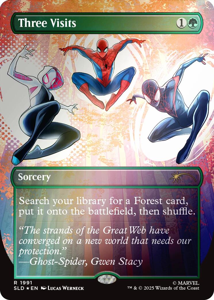 Three Visits (Rainbow Foil)