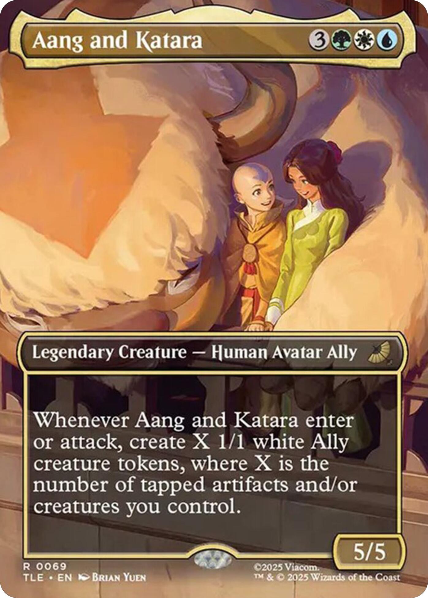 Aang and Katara (Borderless) [TLE - 69] - Atomili Collectables