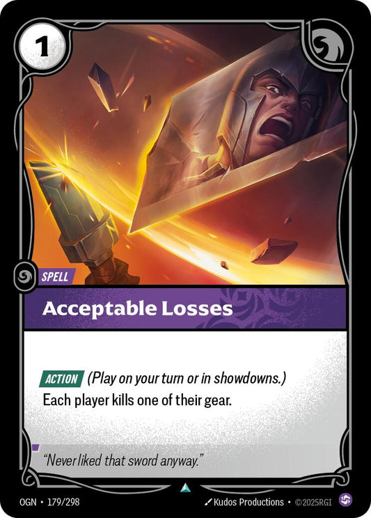 Acceptable Losses [OGN - 179/298] - Atomili Collectables