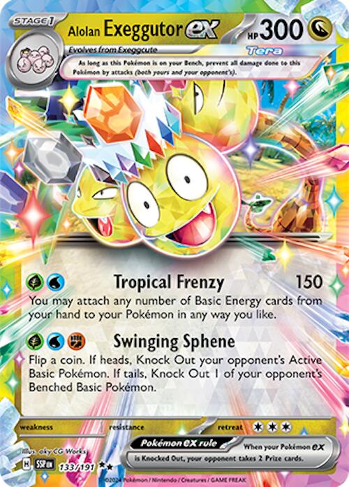 Alolan Exeggutor ex - 133/191 [SSP - 133/191] - Atomili Collectables