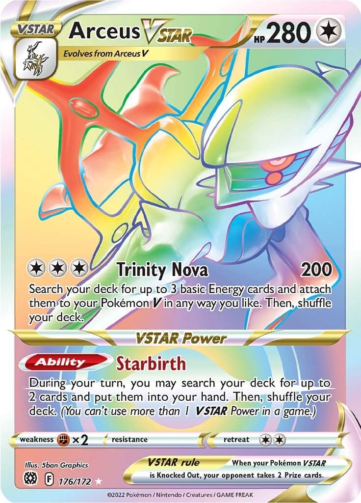 Arceus VSTAR (Secret) (176) [SWSH09 - 176/172] - Atomili Collectables