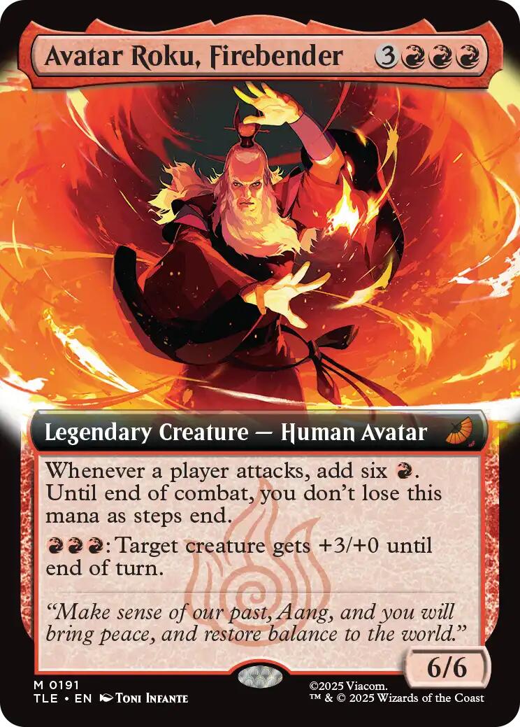Avatar Roku, Firebender (Extended Art) [TLE - 191] - Atomili Collectables