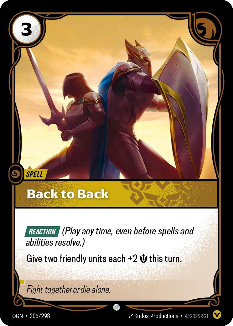 Back to Back [OGN - 206/298] - Atomili Collectables