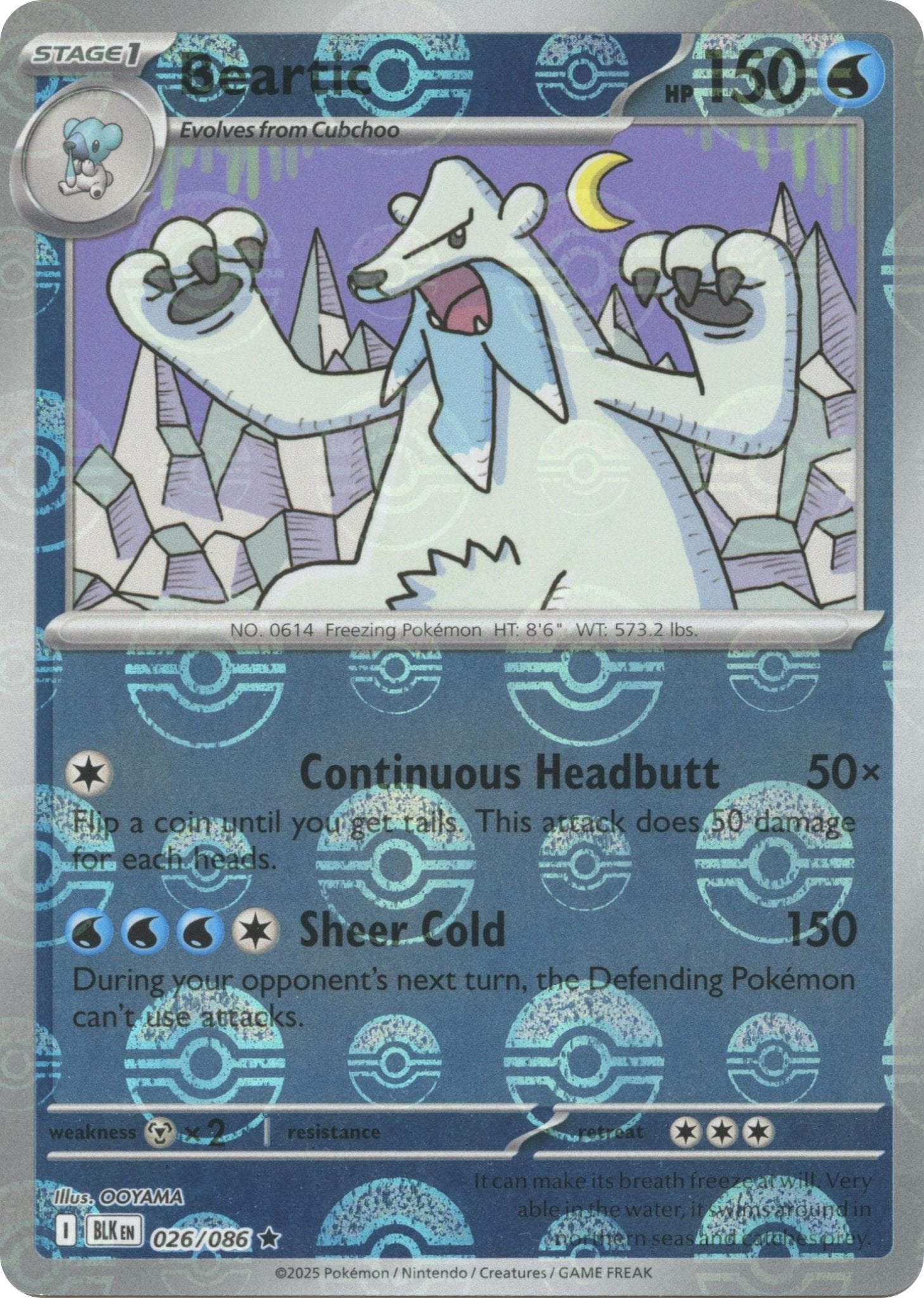 Beartic (Poke Ball Pattern) [BLK - 026/086] - Atomili Collectables