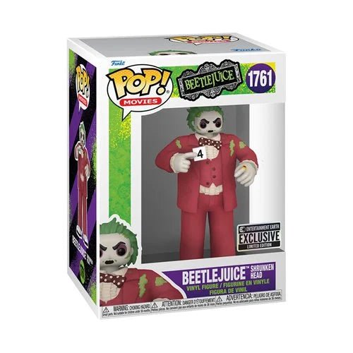 Beetlejuice Shrunken Head Funko Pop! Vinyl Figure #1761 - Entertainment Earth Exclusive - Atomili Collectables