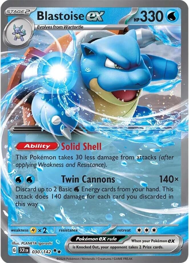 Blastoise ex [SCR - 030/142] - Atomili Collectables