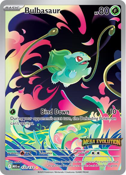 Bulbasaur - 133/132 (Mega Evolution Stamped) [MCAP - 133/132] - Atomili Collectables