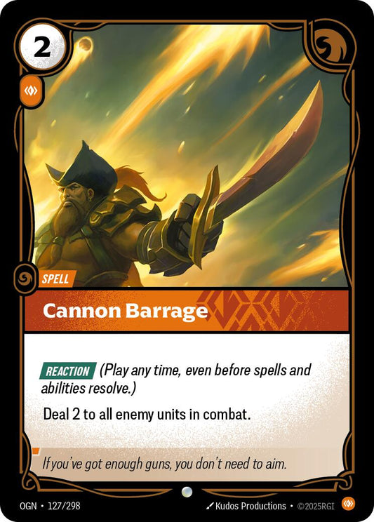 Cannon Barrage [OGN - 127/298] - Atomili Collectables