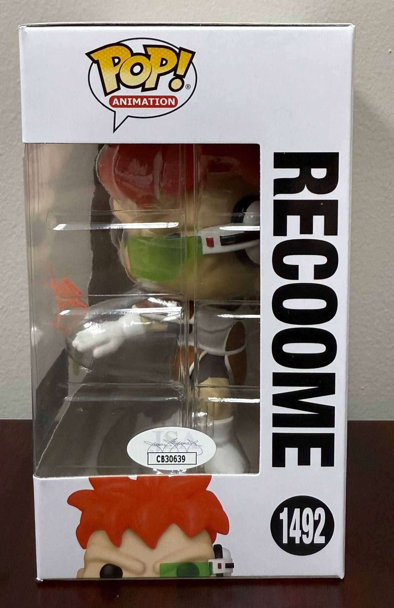 Christopher Sabat Signed Funko Pop Dragon Ball Z Recoome #1492 Entertainment Earth Exclusive (No Character Signature) - Atomili Collectables