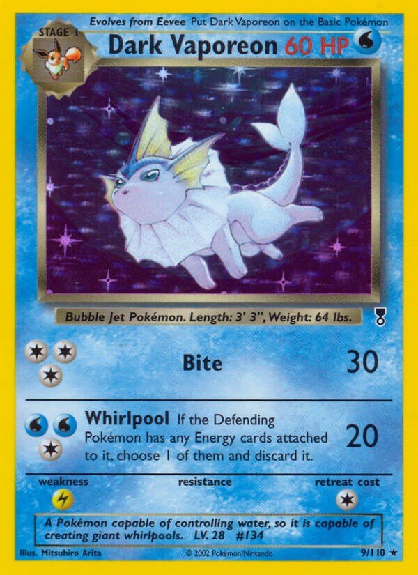 Dark Vaporeon [LC - 009/110] - Atomili Collectables