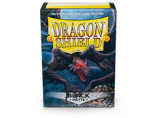 Dragon Shields: (100) Matte Black (DISPLAY 10) - Atomili Collectables