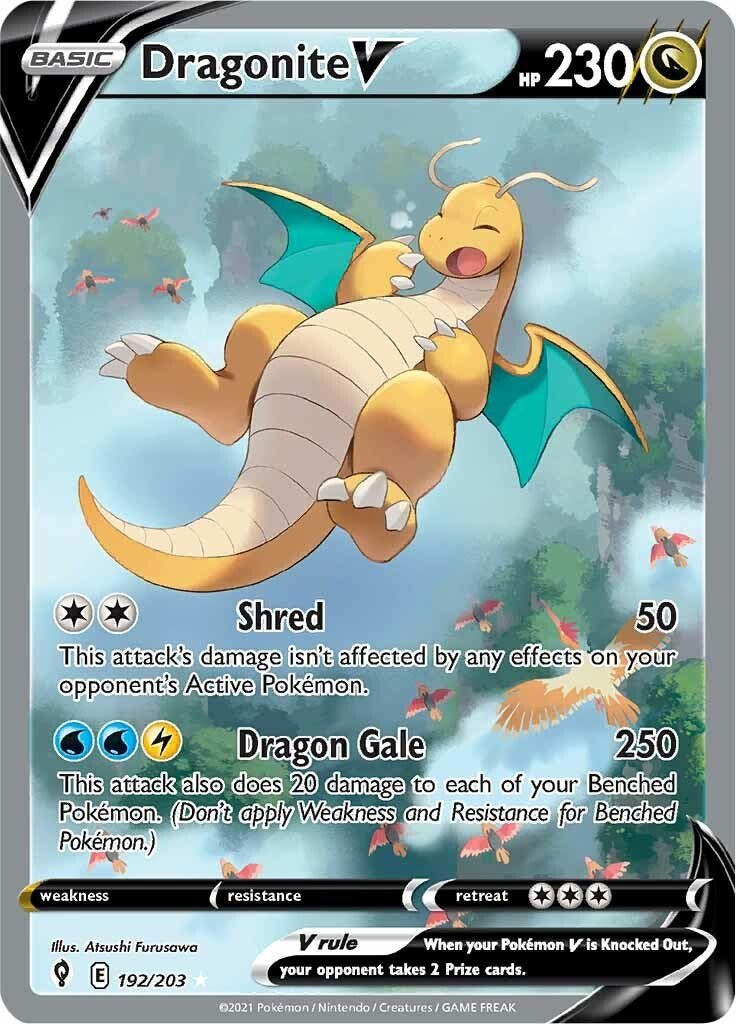 Dragonite V (Alternate Full Art) [SWSH07 - 192/203] - Atomili Collectables