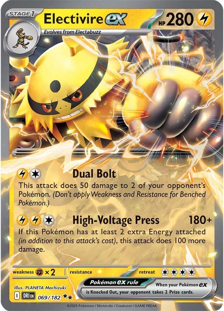 Electivire ex - 069/182 [DRI - 069/182] - Atomili Collectables