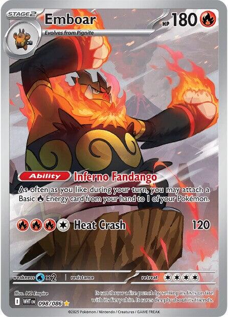 Emboar - 098/086 [WHT - 098/086] - Atomili Collectables