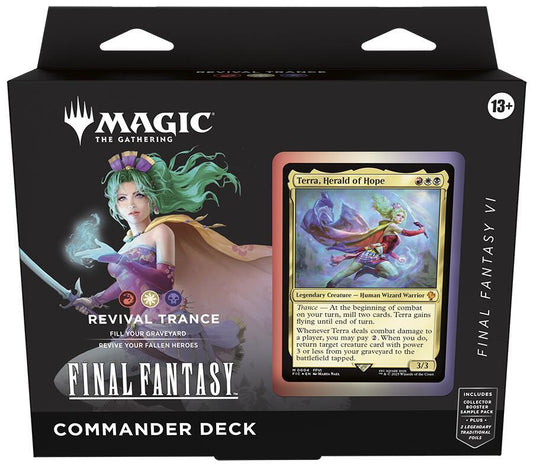 FINAL FANTASY Commander Deck - FINAL FANTASY VI Revival Trance - Commander: FINAL FANTASY (FIC) - Atomili Collectables