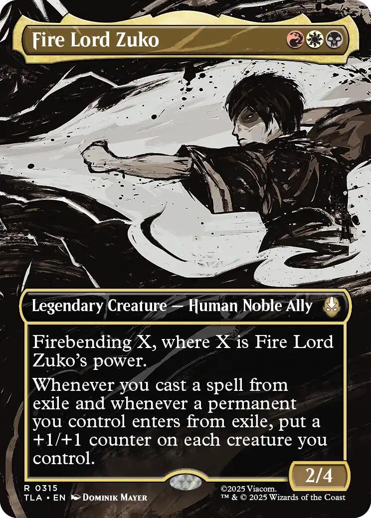 Fire Lord Zuko (Borderless) [TLA - 315] - Atomili Collectables