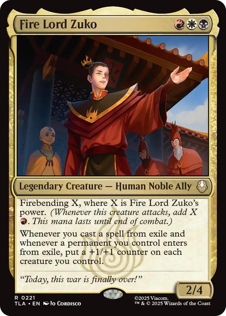 Fire Lord Zuko [TLA - 221] - Atomili Collectables