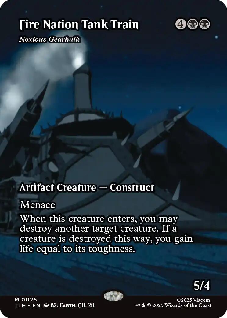 Fire Nation Tank Train - Noxious Gearhulk (Borderless) [TLE - 25] - Atomili Collectables