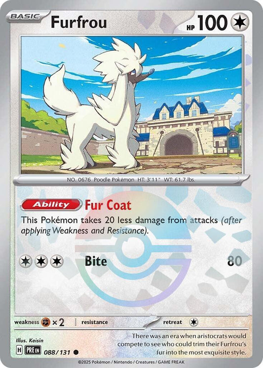 Furfrou (Poke Ball Pattern) [PRE - 088/131] - Atomili Collectables