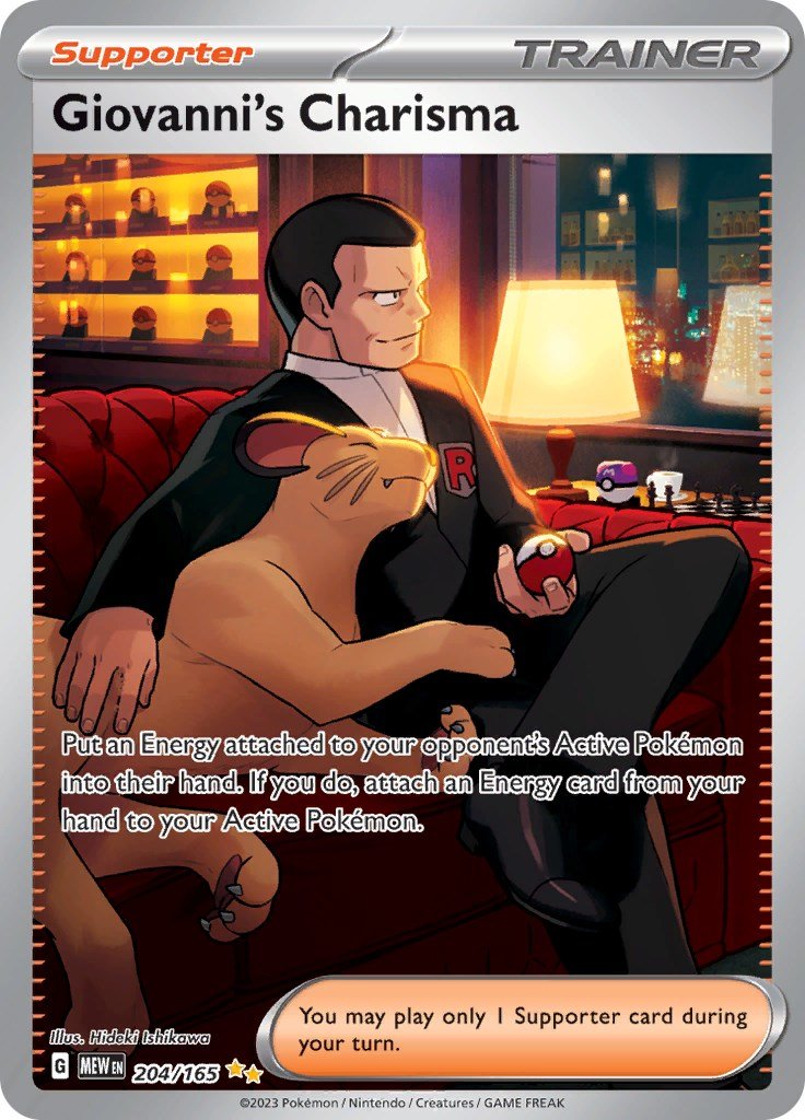Giovanni's Charisma - 204/165 [MEW - 204/165] - Atomili Collectables