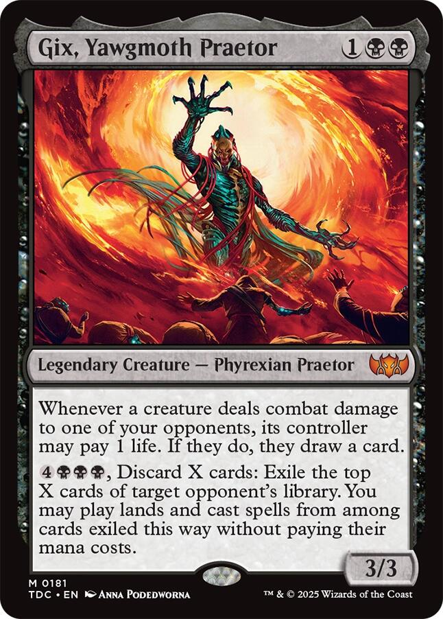 Gix, Yawgmoth Praetor [TDC - 181] - Atomili Collectables