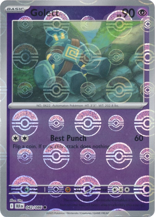 Golett (Poke Ball Pattern) [BLK - 042/086] - Atomili Collectables