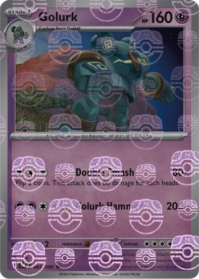 Golurk (Master Ball Pattern) [BLK - 043/086] - Atomili Collectables