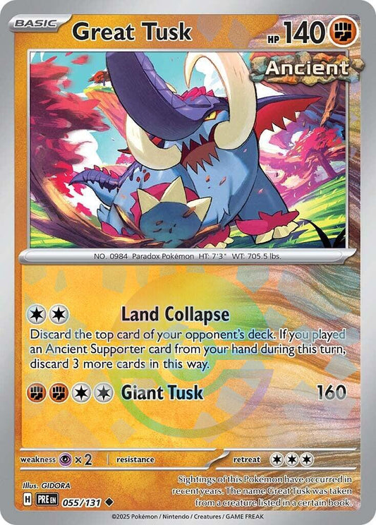 Great Tusk (Poke Ball Pattern) [PRE - 055/131] - Atomili Collectables