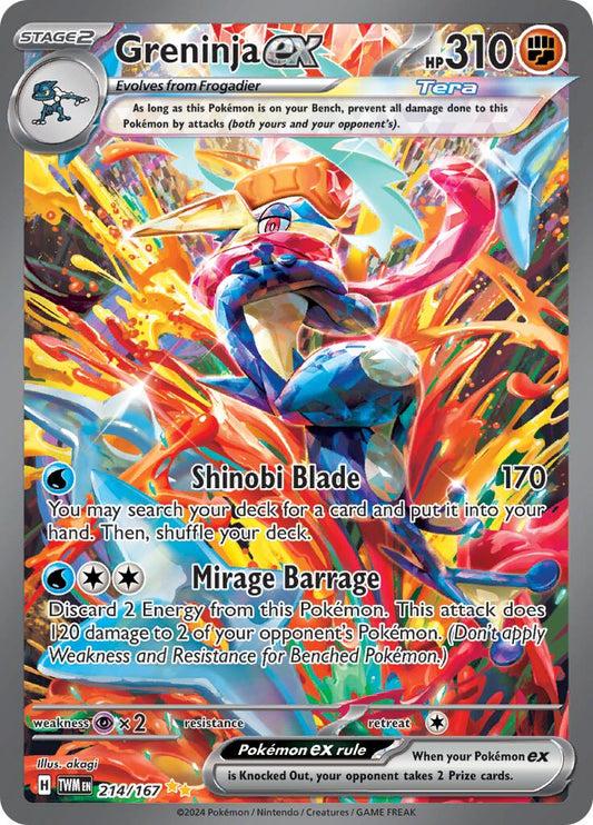 Greninja ex - 214/167 [TWM - 214/167] - Atomili Collectables