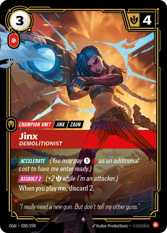 Jinx - Demolitionist [OGN - 030/298] - Atomili Collectables