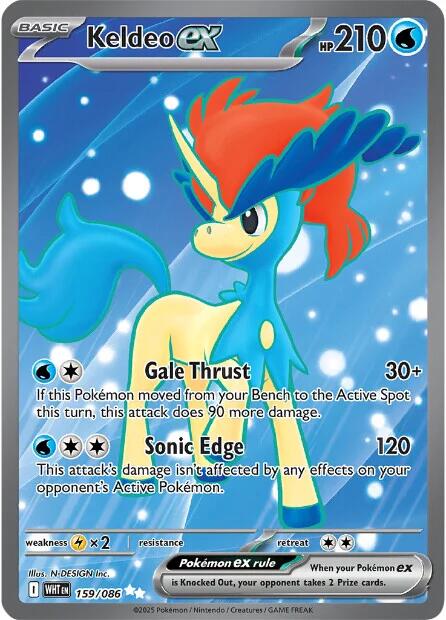 Keldeo ex - 159/086 [WHT - 159/086] - Atomili Collectables