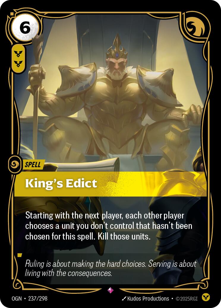 King's Edict [OGN - 237/298] - Atomili Collectables