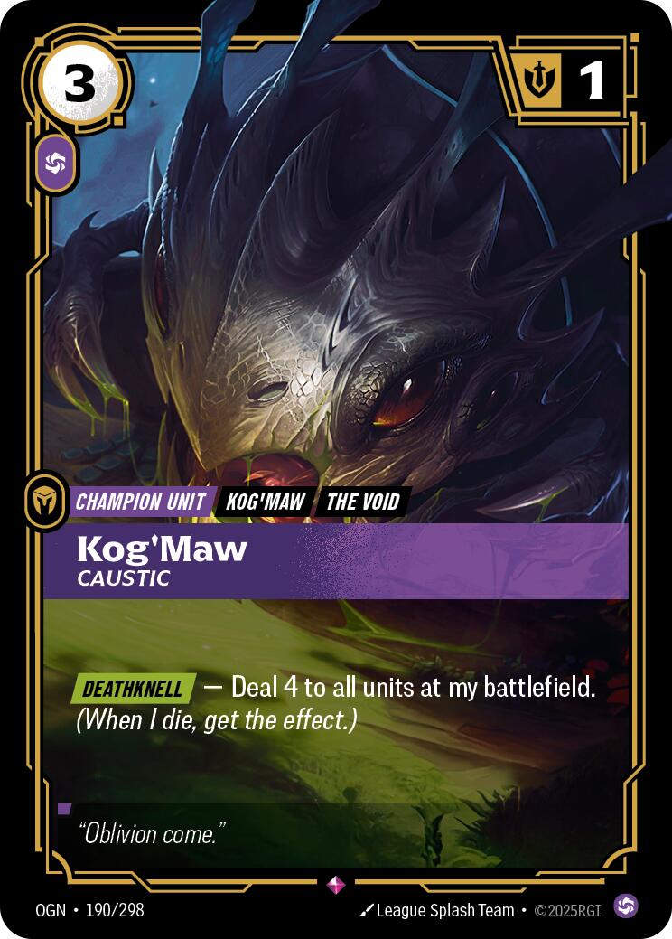 Kog'Maw - Caustic [OGN - 190/298] - Atomili Collectables