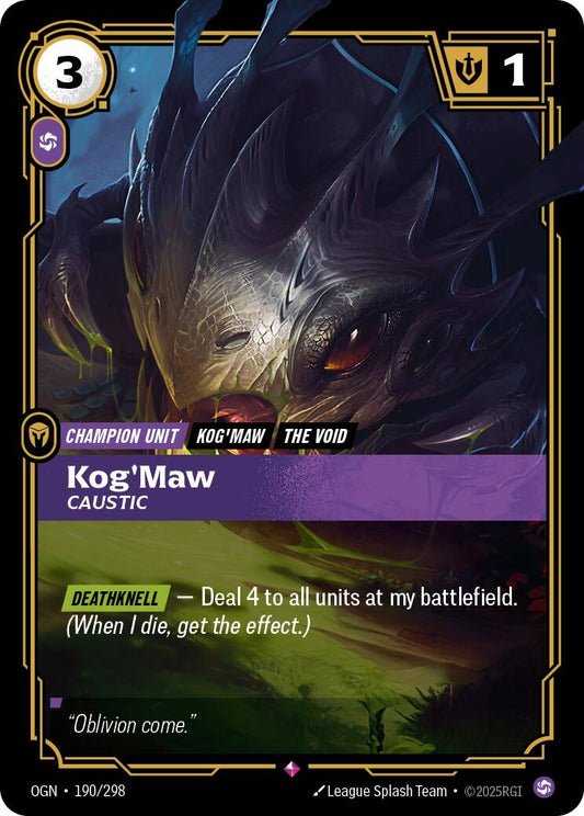 Kog'Maw - Caustic [OGN - 190/298] - Atomili Collectables