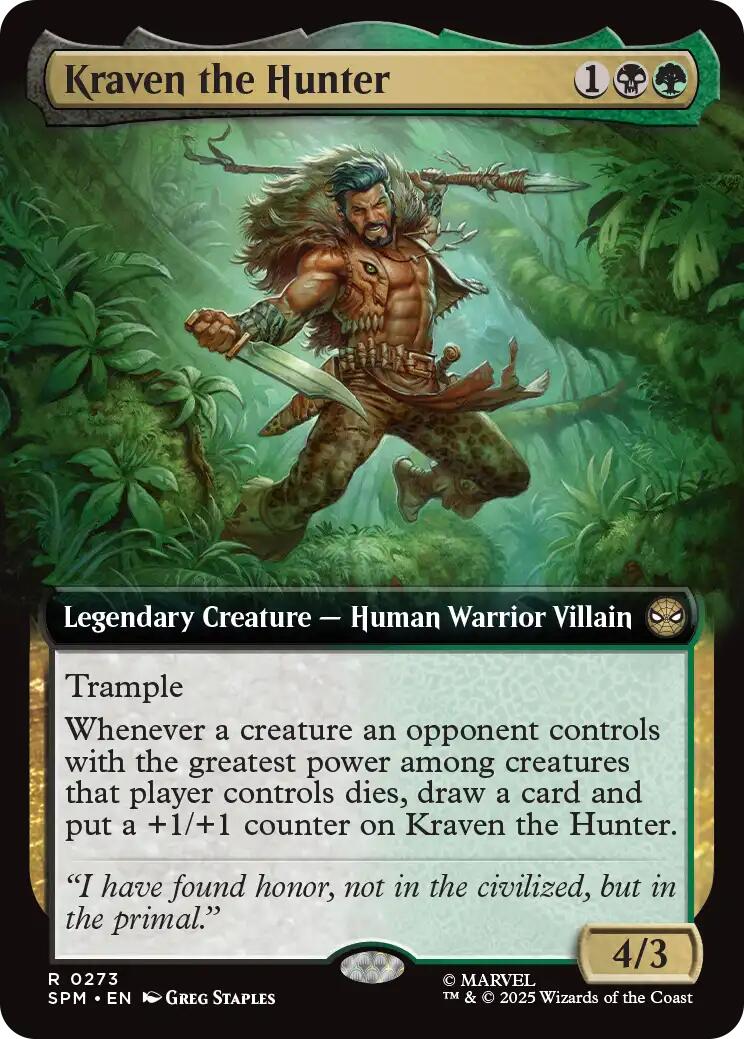 Kraven the Hunter (Extended Art) [SPM - 273] - Atomili Collectables