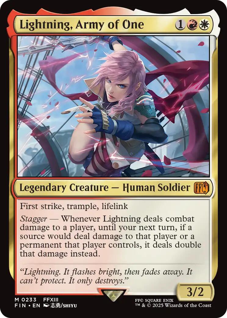 Lightning, Army of One [FIN - 233] - Atomili Collectables