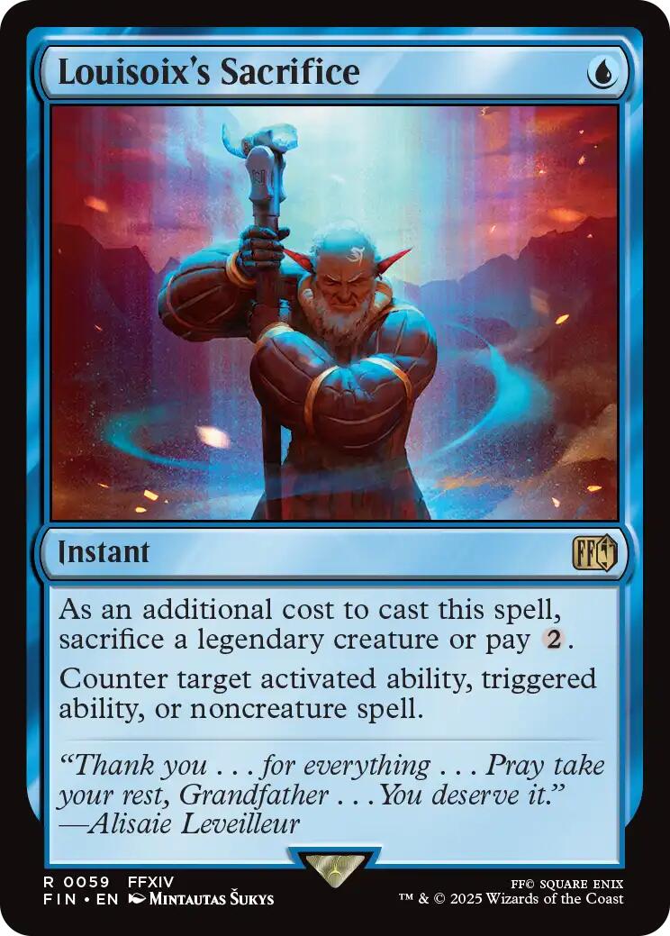 Louisoix's Sacrifice [FIN - 59] - Atomili Collectables