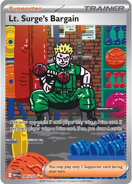 Lt. Surge's Bargain - 185/132 [MEG - 185/132] - Atomili Collectables