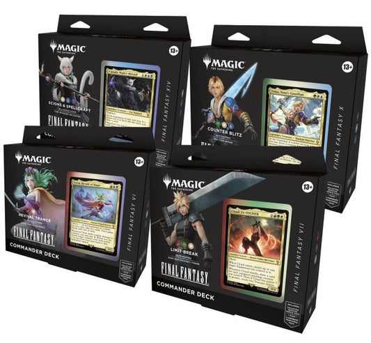 Magic the Gathering CCG: Final Fantasy Commander Deck Carton (4) - Atomili Collectables