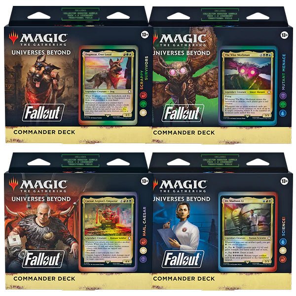 Magic: The Gathering Fallout Commander Deck Bundle – Includes All 4 Decks - Atomili Collectables