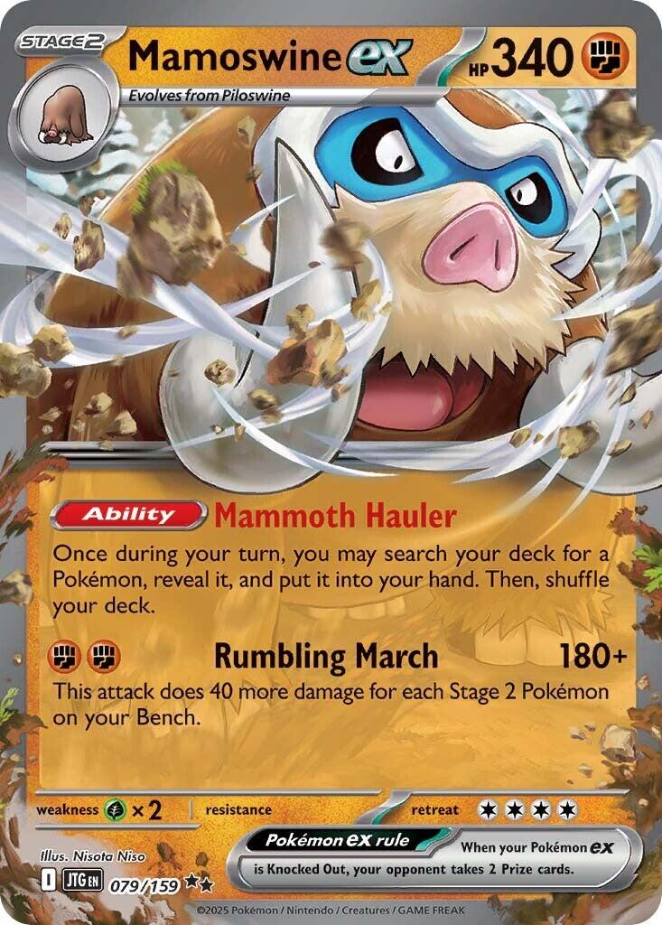 Mamoswine ex - 079/159 [JTG - 079/159] - Atomili Collectables