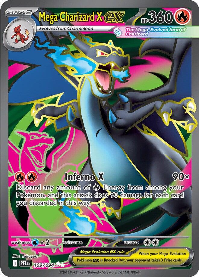 Mega Charizard X ex - 109/094 [PFL - 109/094] - Atomili Collectables